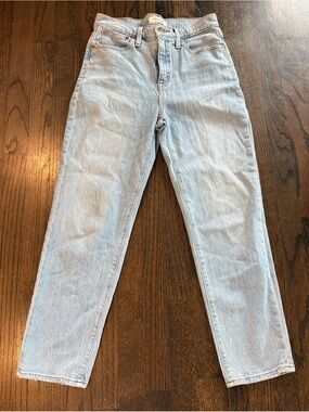 Madewell Classic Straight Leg Jeans Women’s Size 26 Light Wash High Rise